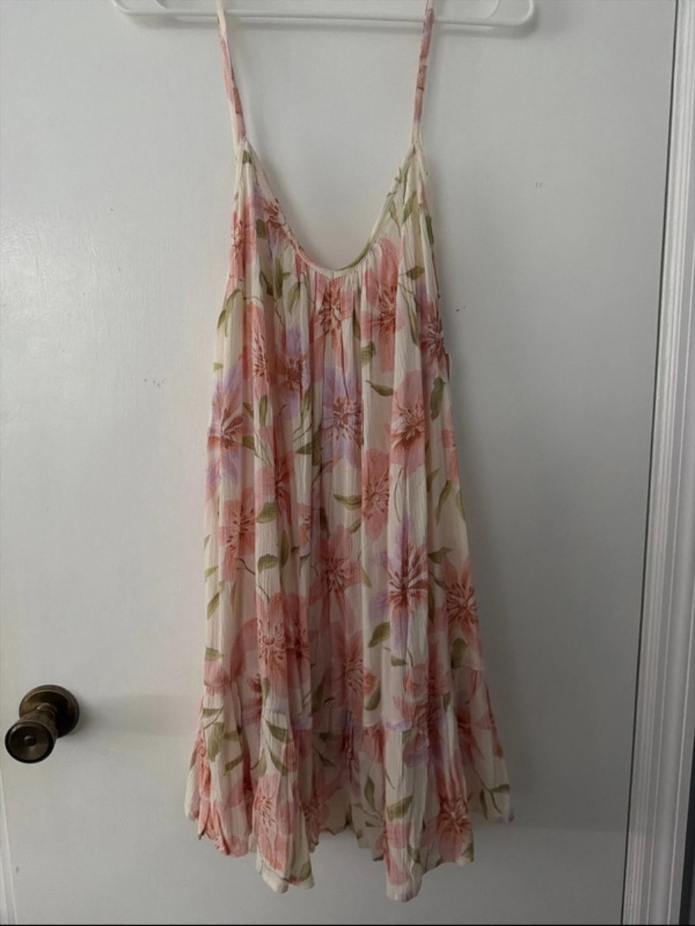 Billabong Pink & Cream Floral Maxi Dress